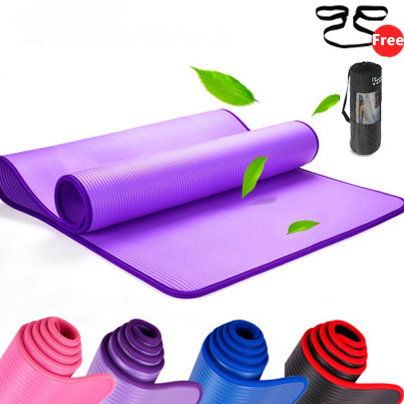 Thick Yoga Mat - 10mm Antislip Yogamat 183cm*61cm Verdikte NBR
