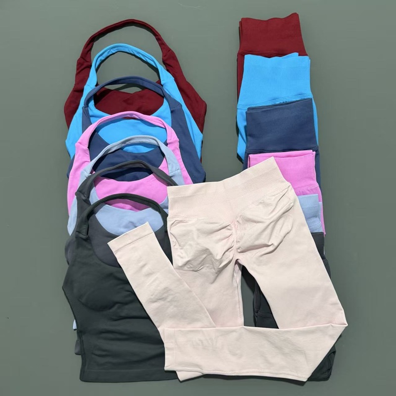 Yoga Fitness Kleidung - HISTELLO 2-delige yogaset dames naadloze gewatteerde