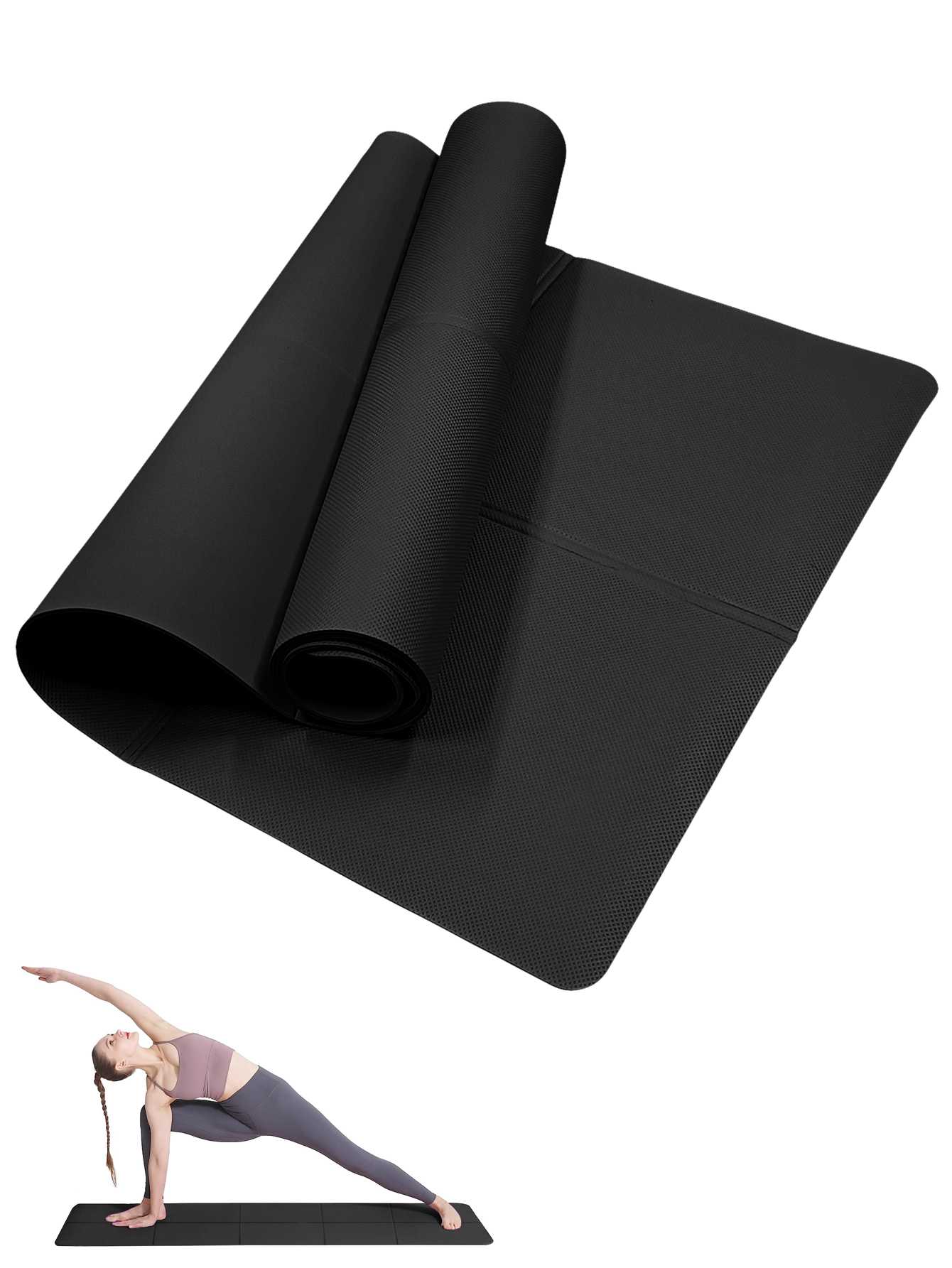 Opvouwbare yogamat Zwart Eco-v - Thick Yoga Mat recensie en prijs