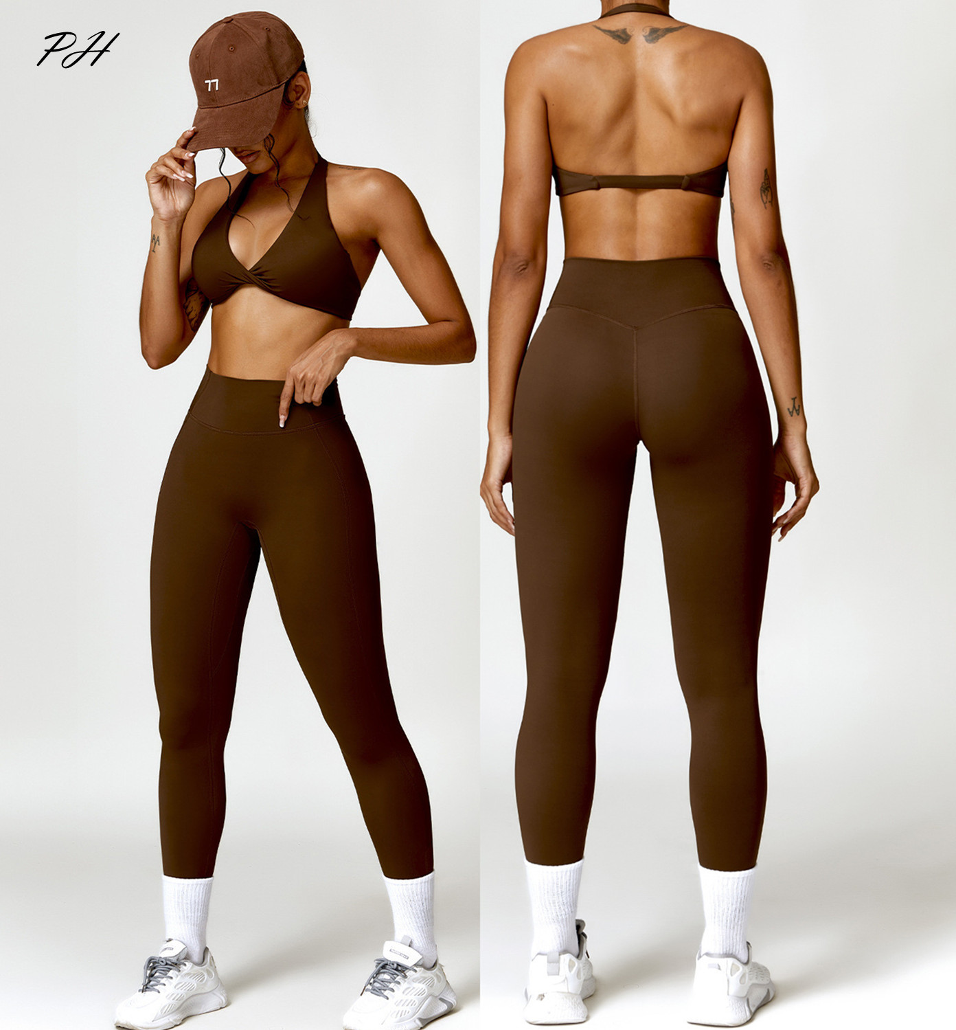 2 Stuks Yoga Set Nude Gevoel W - Yoga Fitness Kleidung recensie en prijs
