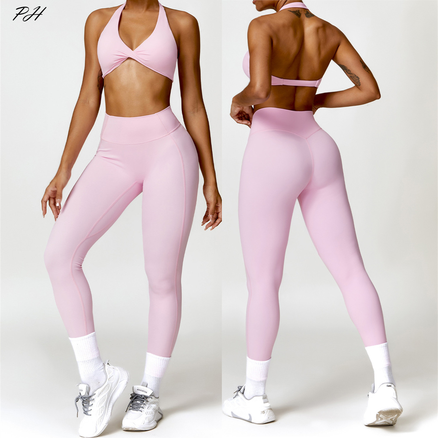 2 Stuks Yoga Set Nude Gevoel W - Yoga Fitness Kleidung recensie en prijs